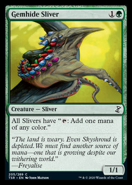 Gemhide Sliver [Time Spiral Remastered] | Cards and Coasters CA