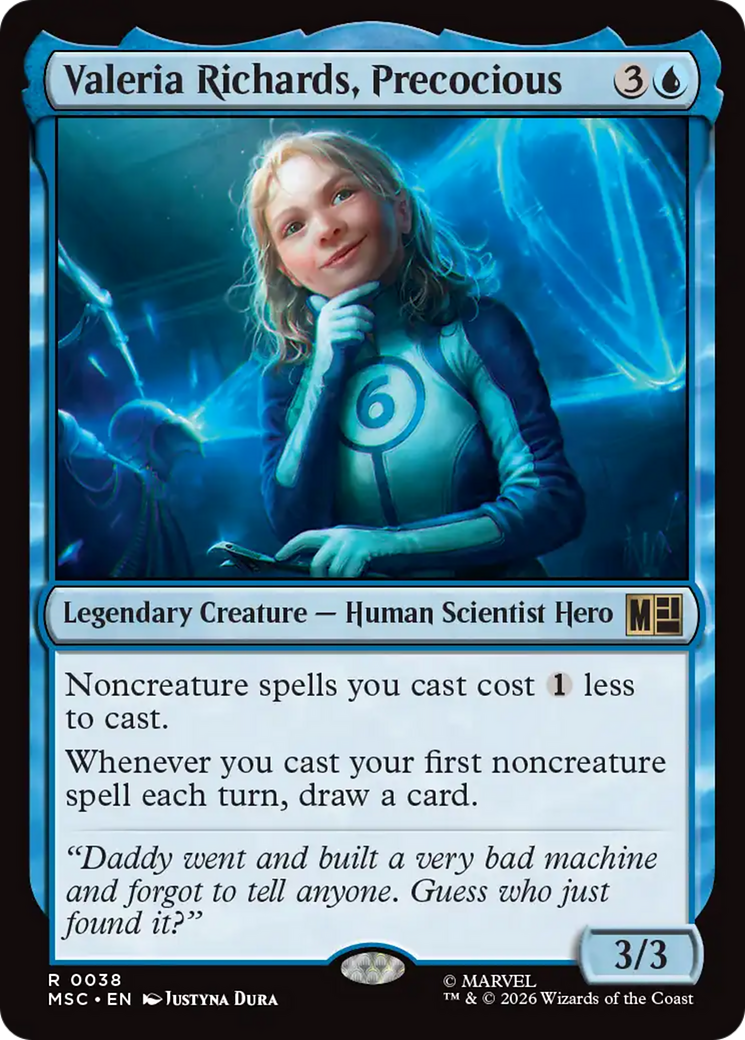 Valeria Richards, Precocious [Marvel Super Heroes Commander] | Cards and Coasters CA