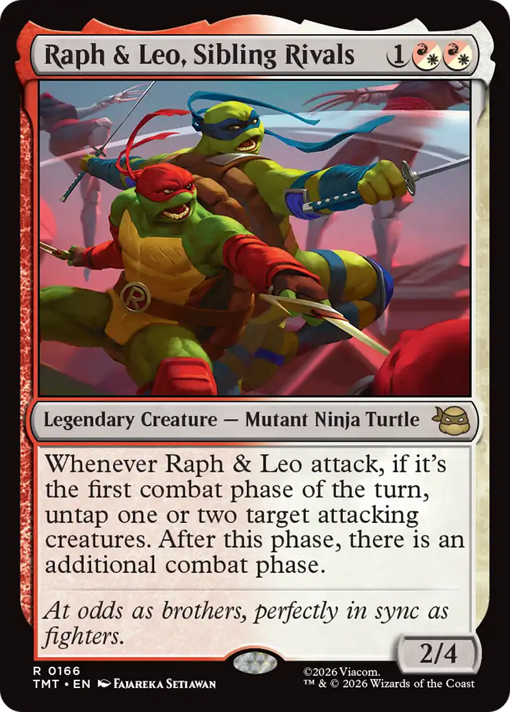 Raph & Leo, Sibling Rivals [Teenage Mutant Ninja Turtles] | Cards and Coasters CA