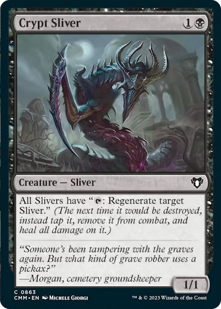 Crypt Sliver [Commander Masters] | Cards and Coasters CA