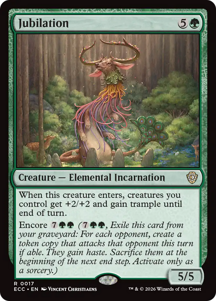 Jubilation [Lorwyn Eclipsed Commander] | Cards and Coasters CA
