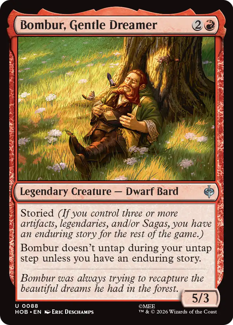 Bombur, Gentle Dreamer [The Hobbit] | Cards and Coasters CA