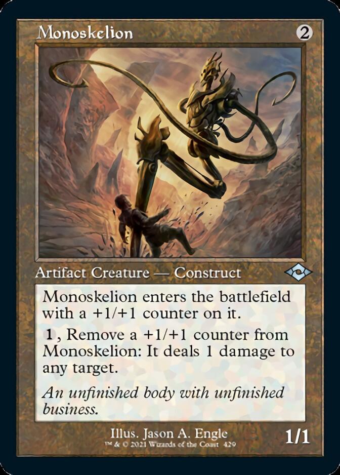 Monoskelion (Retro Foil Etched) [Modern Horizons 2] | Cards and Coasters CA