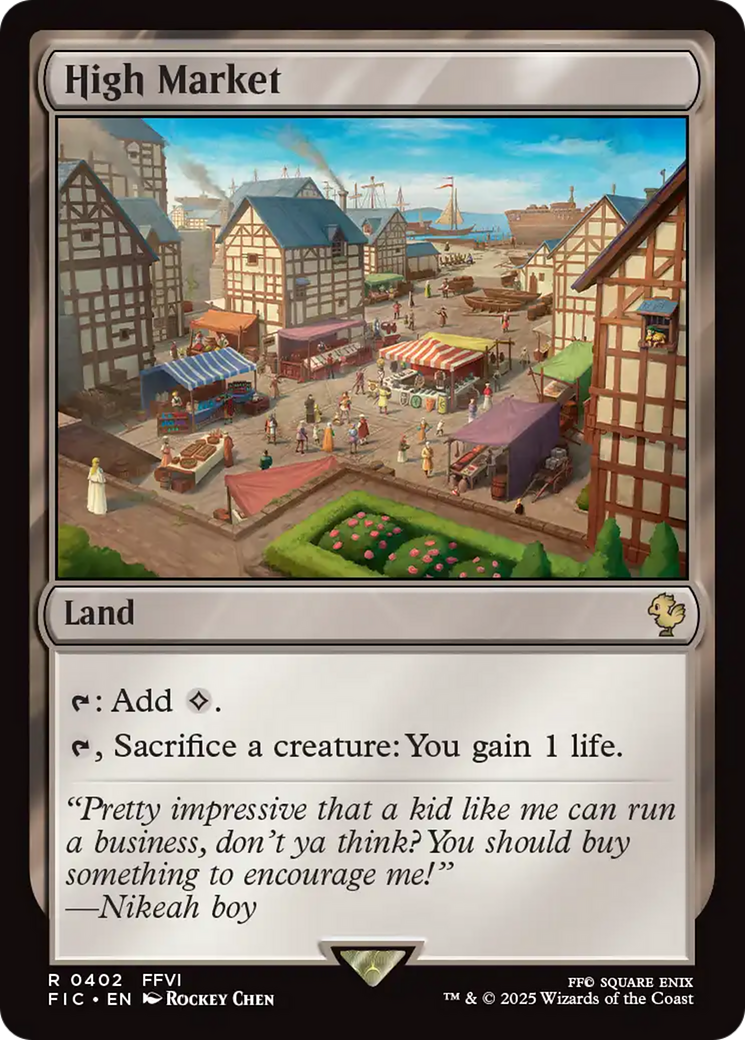 High Market [FINAL FANTASY Commander] | Cards and Coasters CA