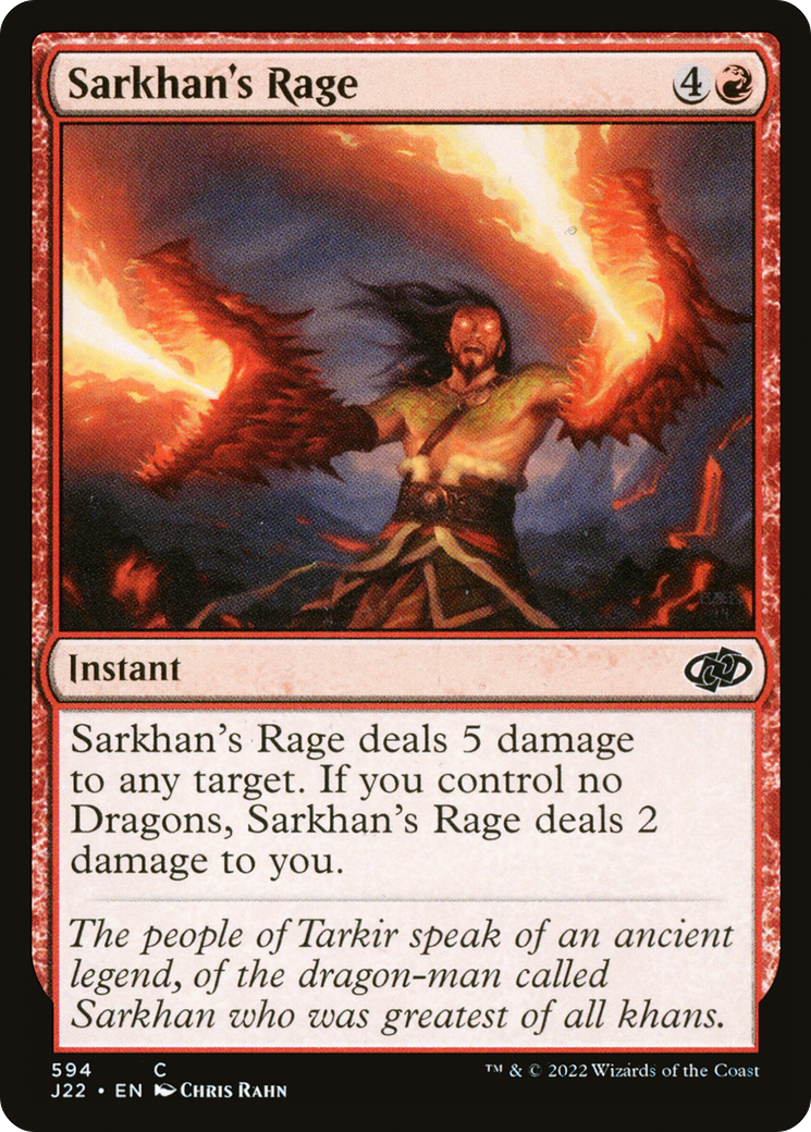 Sarkhan's Rage [Jumpstart 2022] | Cards and Coasters CA