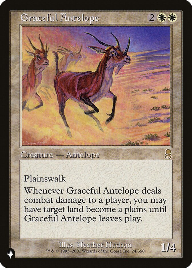 Graceful Antelope [The List] | Cards and Coasters CA