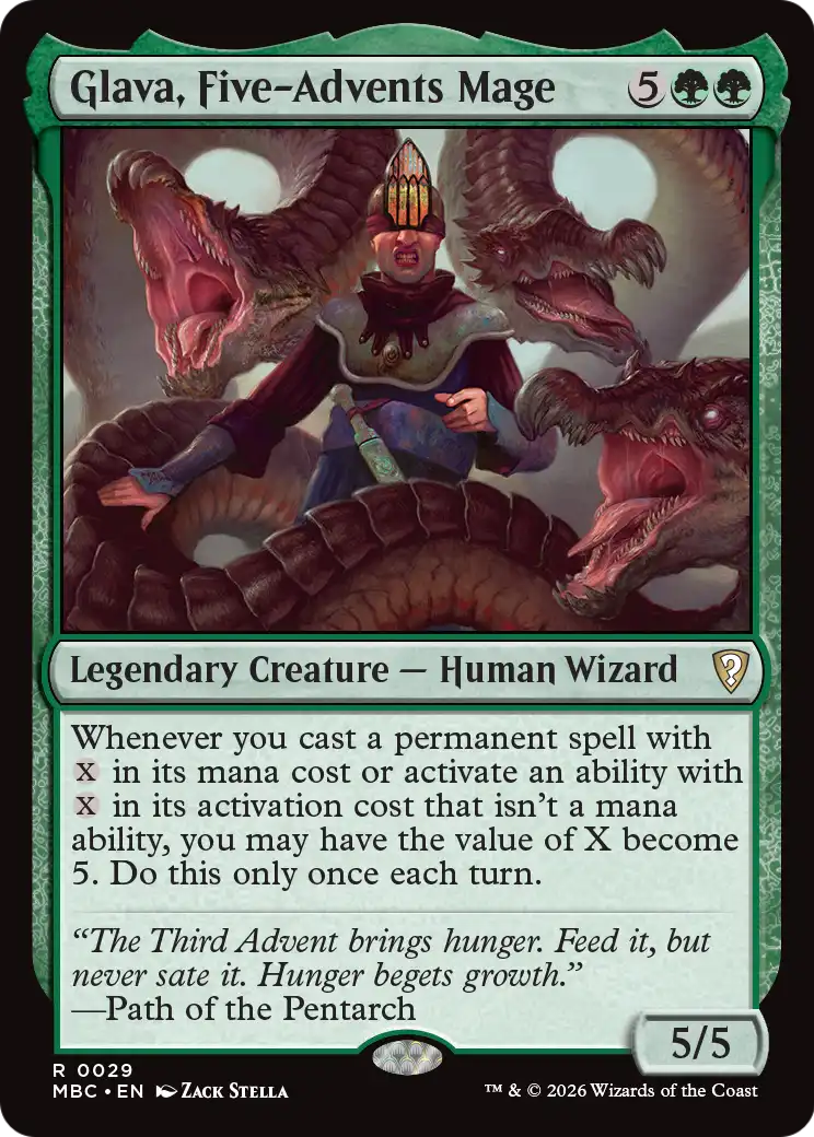 Glava, Five-Advents Mage [Mystery Booster: Commander Edition] | Cards and Coasters CA