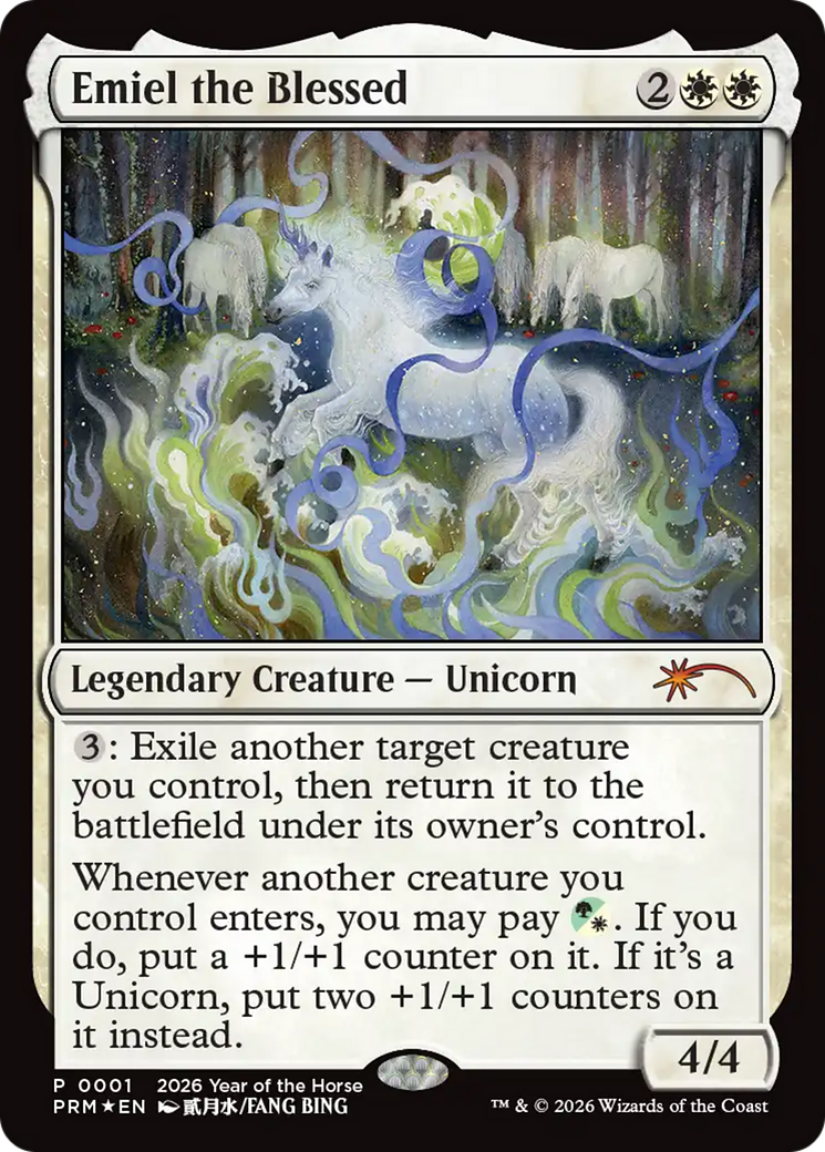 Emiel the Blessed (Year of the Horse 2026) [Standard Showdown Promos] | Cards and Coasters CA