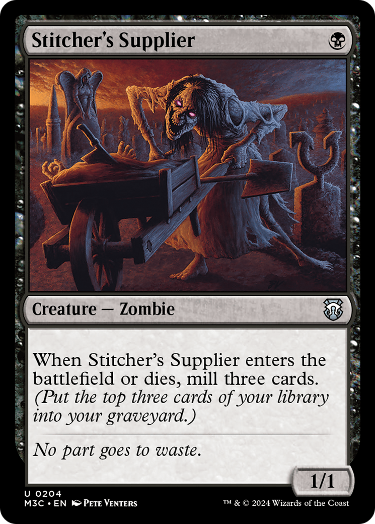 Stitcher's Supplier (Ripple Foil) [Modern Horizons 3 Commander] | Cards and Coasters CA