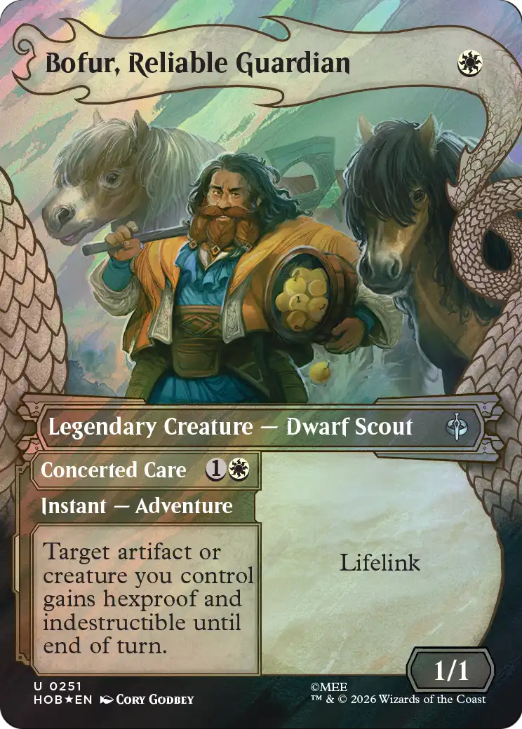 Bofur, Reliable Guardian (Showcase) (Surge Foil) [The Hobbit] | Cards and Coasters CA