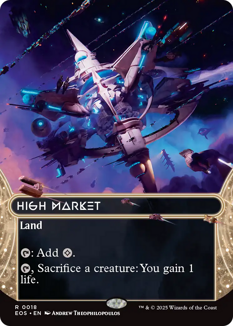 High Market (0018) (Borderless) [Edge of Eternities: Stellar Sights] | Cards and Coasters CA