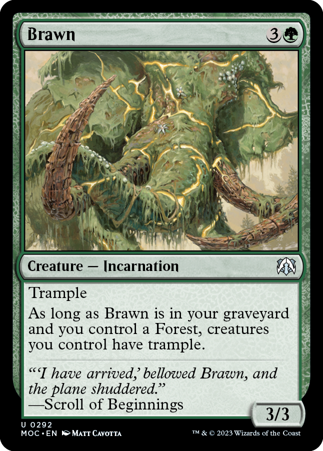 Brawn [March of the Machine Commander] | Cards and Coasters CA