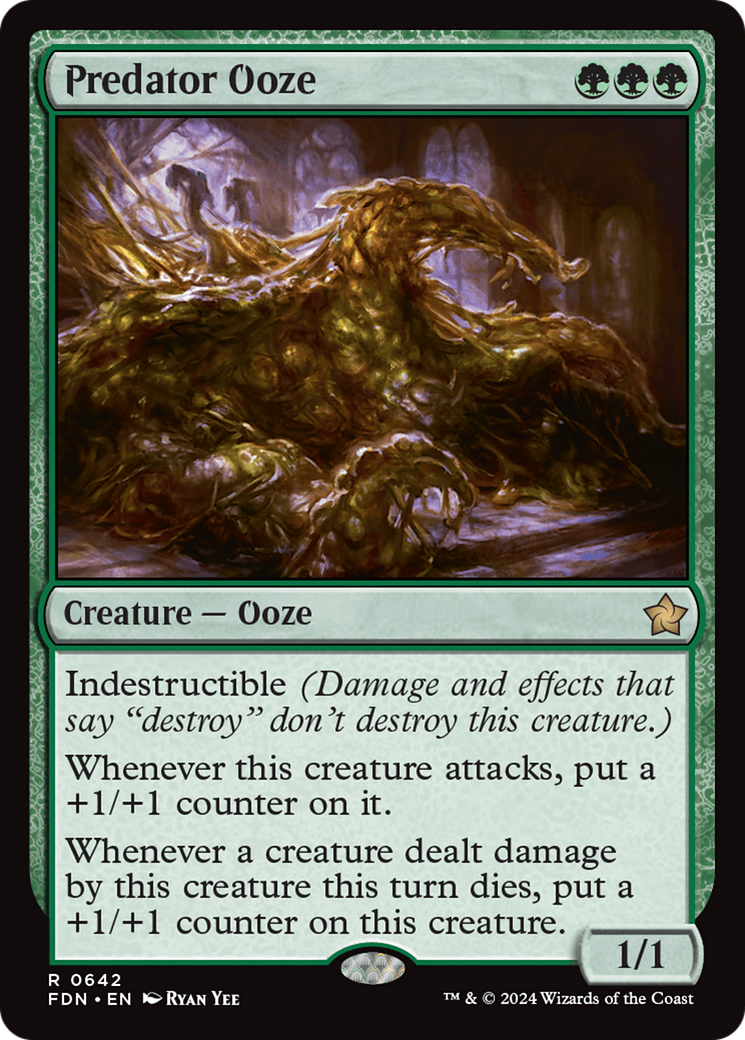 Predator Ooze [Foundations] | Cards and Coasters CA