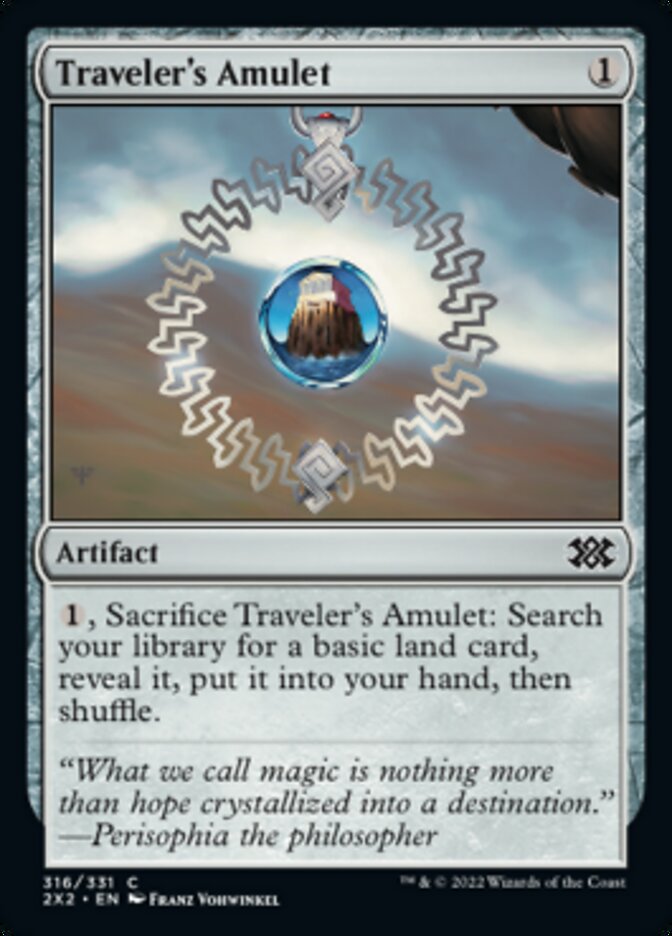 Traveler's Amulet [Double Masters 2022] | Cards and Coasters CA