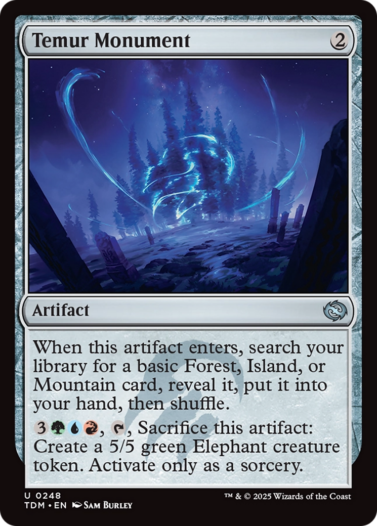 Temur Monument [Tarkir: Dragonstorm] | Cards and Coasters CA