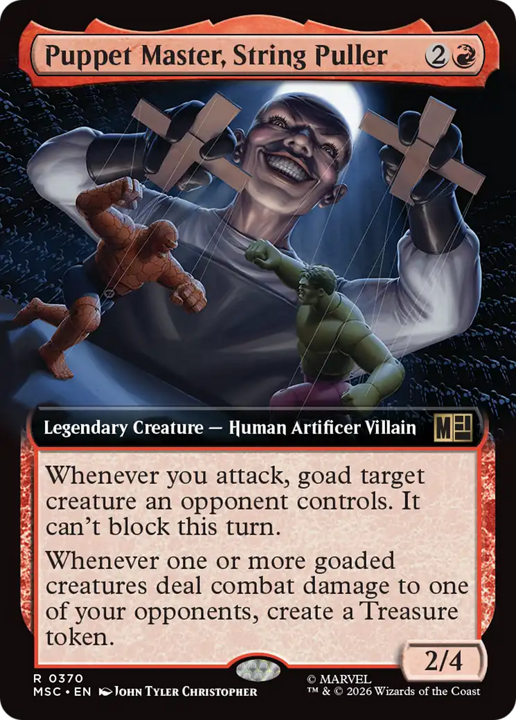 Puppet Master, String Puller (Extended Art) [Marvel Super Heroes Commander] | Cards and Coasters CA