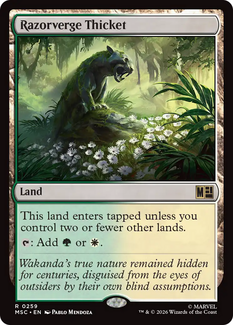 Razorverge Thicket [Marvel Super Heroes Commander] | Cards and Coasters CA