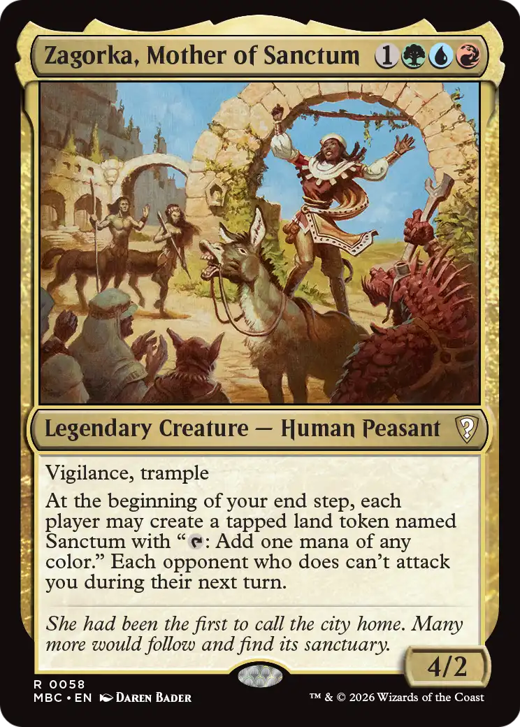 Zagorka, Mother of Sanctum [Mystery Booster: Commander Edition] | Cards and Coasters CA