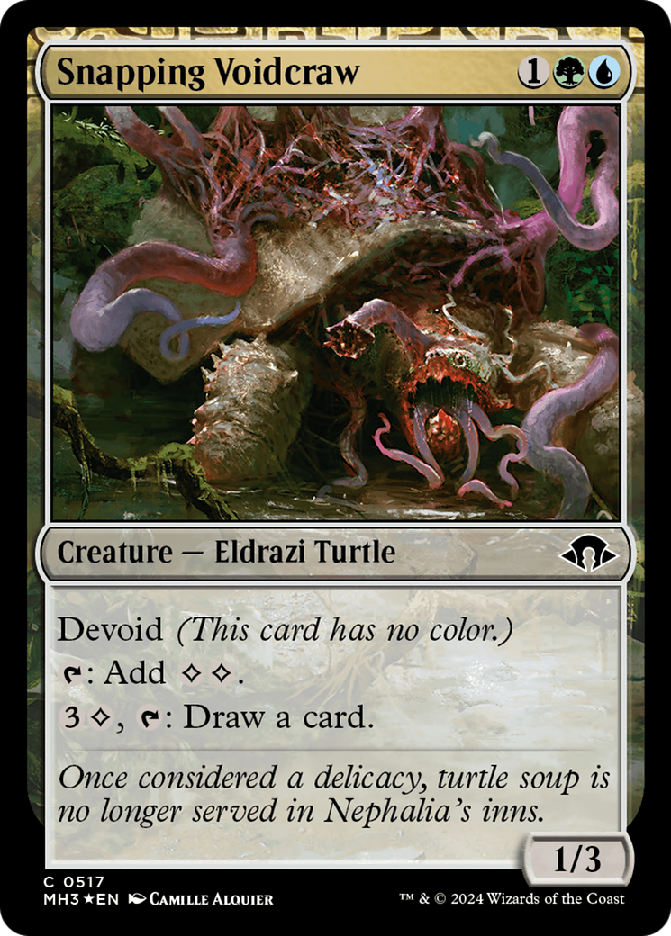 Snapping Voidcraw (Ripple Foil) [Modern Horizons 3] | Cards and Coasters CA