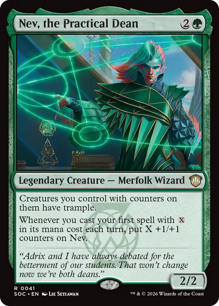 Nev, the Practical Dean [Secrets of Strixhaven Commander] | Cards and Coasters CA