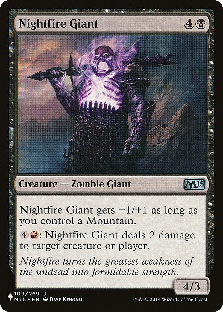 Nightfire Giant [The List Reprints] | Cards and Coasters CA