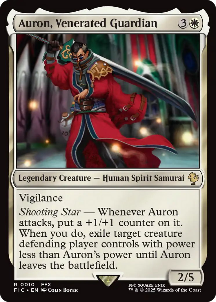 Auron, Venerated Guardian [FINAL FANTASY Commander] | Cards and Coasters CA