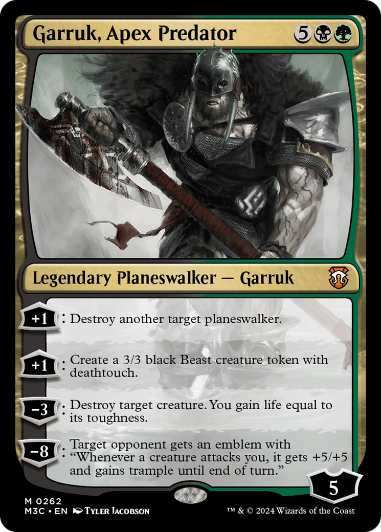 Garruk, Apex Predator (Ripple Foil) [Modern Horizons 3 Commander] | Cards and Coasters CA