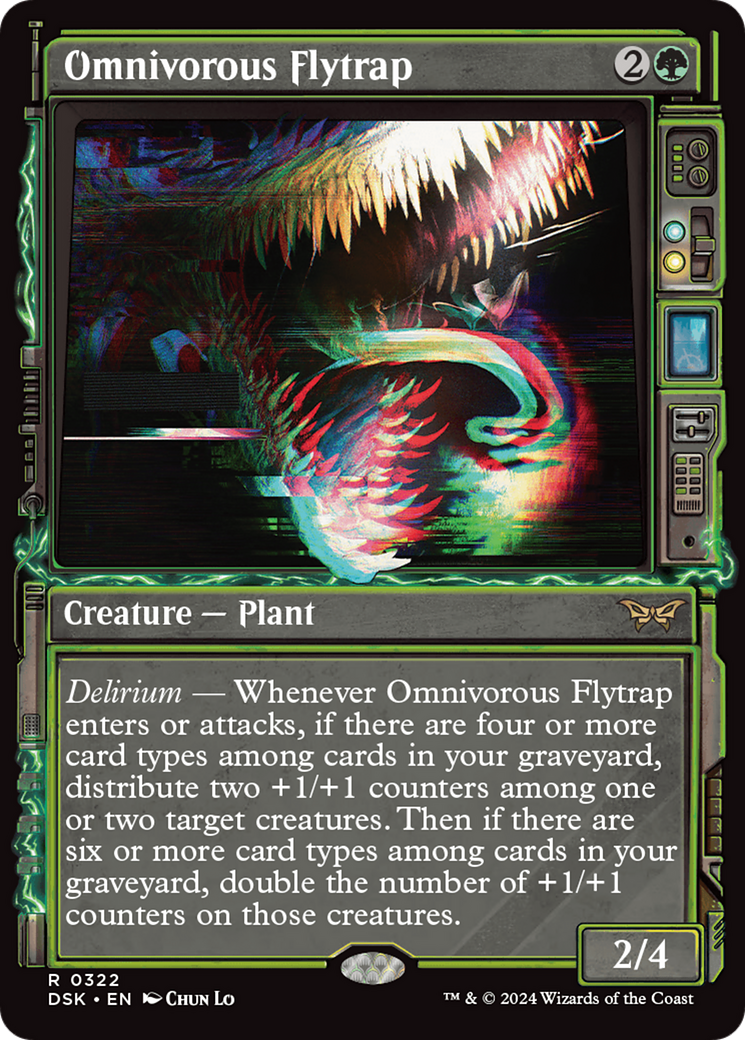 Omnivorous Flytrap (Showcase) [Duskmourn: House of Horror] | Cards and Coasters CA