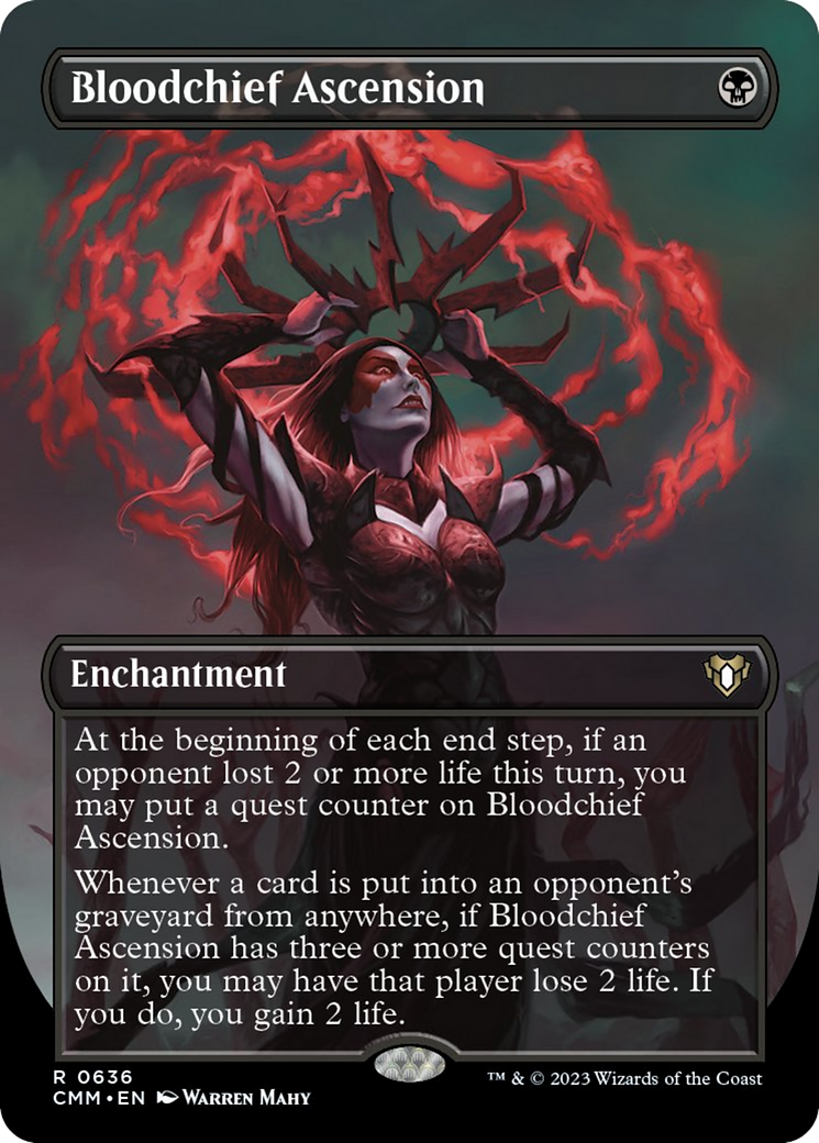 Bloodchief Ascension (Borderless Alternate Art) [Commander Masters] | Cards and Coasters CA