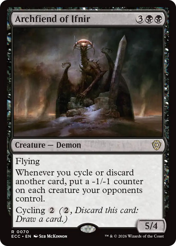 Archfiend of Ifnir [Lorwyn Eclipsed Commander] | Cards and Coasters CA