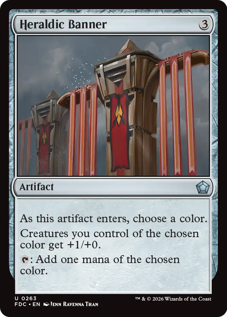 Heraldic Banner [Foundations Commander] | Cards and Coasters CA
