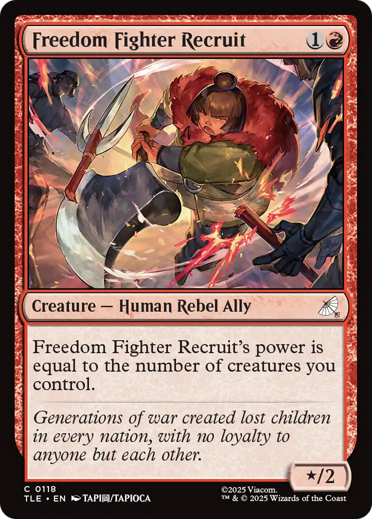 Freedom Fighter Recruit [Avatar: The Last Airbender: Eternal-Legal] | Cards and Coasters CA