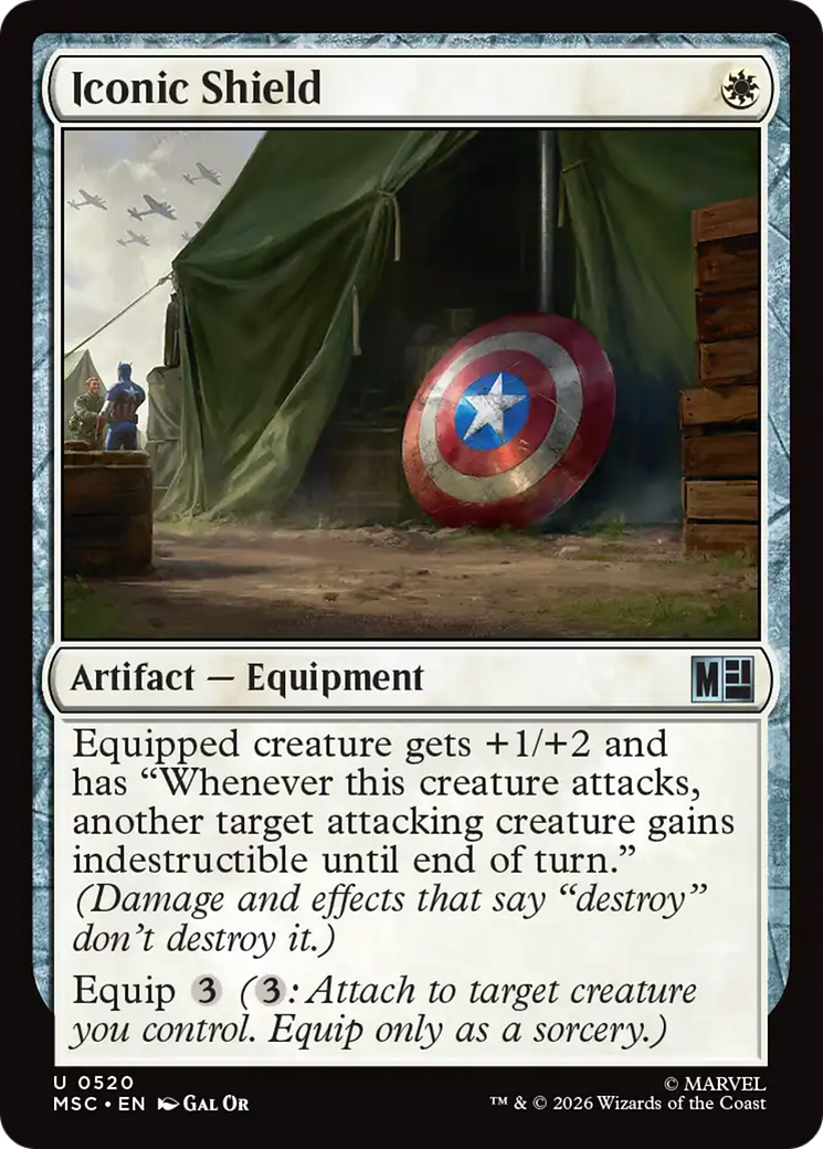 Iconic Shield [Marvel Super Heroes Commander] | Cards and Coasters CA