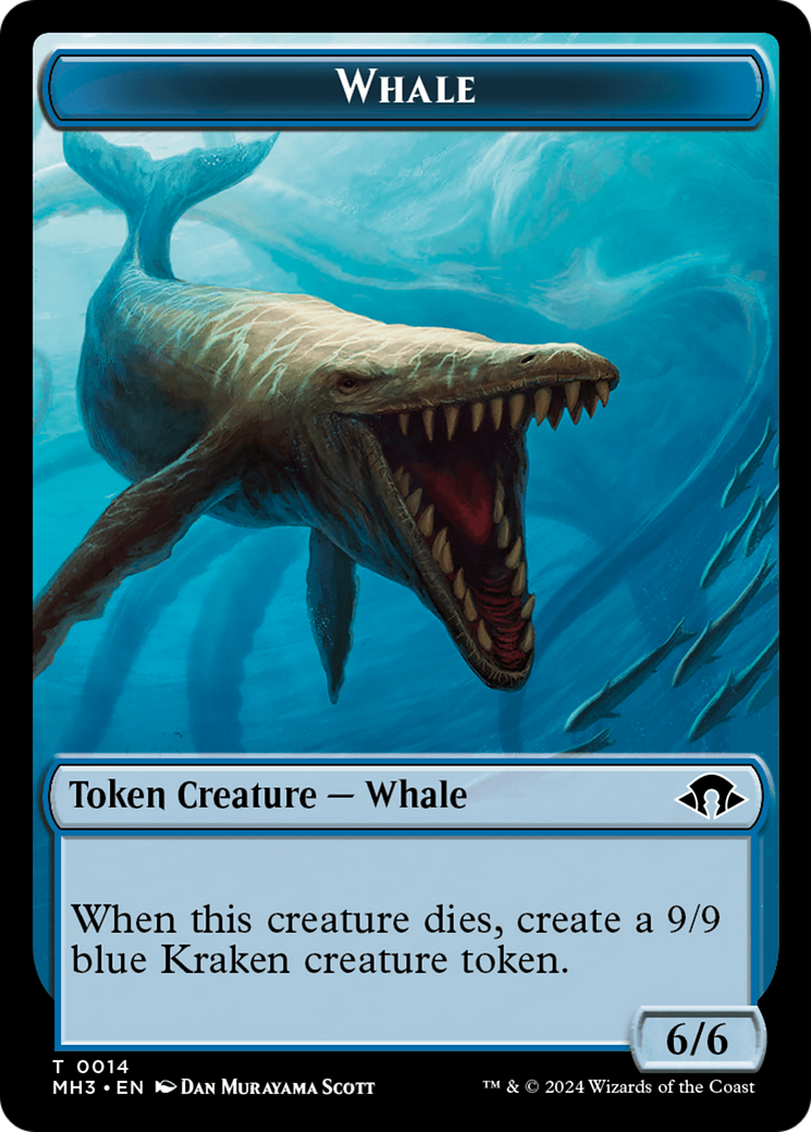 Phyrexian Germ // Whale Double-Sided Token [Modern Horizons 3 Tokens] | Cards and Coasters CA