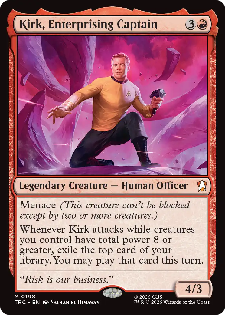Kirk, Enterprising Captain [Star Trek Commander] | Cards and Coasters CA