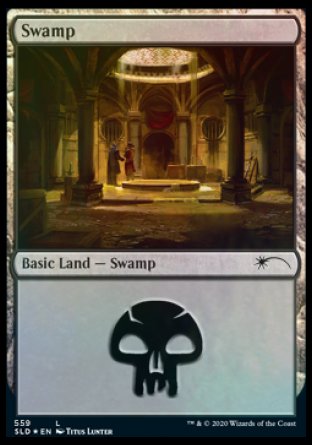 Swamp (Rogues) (559) [Secret Lair Drop Promos] | Cards and Coasters CA