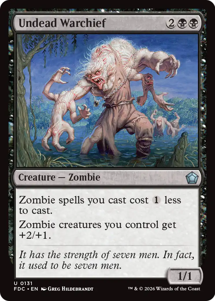 Undead Warchief [Foundations Commander] | Cards and Coasters CA