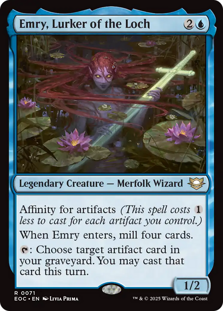 Emry, Lurker of the Loch [Edge of Eternities Commander] | Cards and Coasters CA