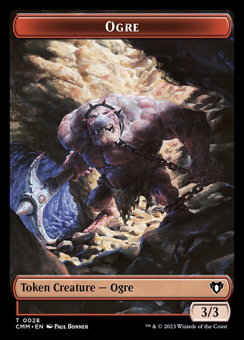 Eldrazi Spawn // Ogre Double-Sided Token [Commander Masters Tokens] | Cards and Coasters CA