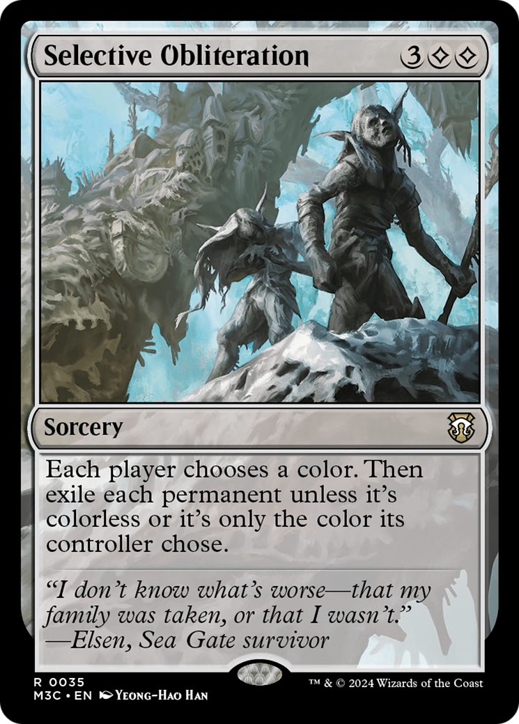 Selective Obliteration (Ripple Foil) [Modern Horizons 3 Commander] | Cards and Coasters CA