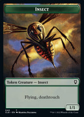 Wolf // Insect Double-Sided Token [Commander Legends: Battle for Baldur's Gate Tokens] | Cards and Coasters CA