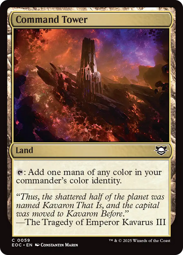 Command Tower [Edge of Eternities Commander] | Cards and Coasters CA