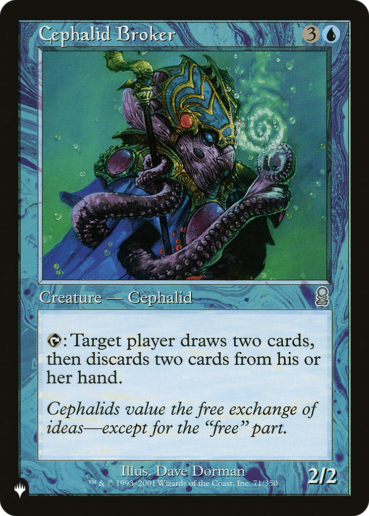 Cephalid Broker [The List Reprints] | Cards and Coasters CA