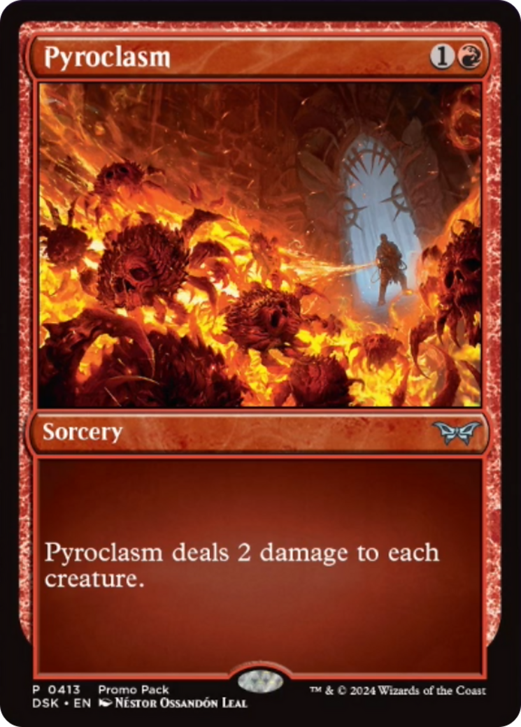 Pyroclasm [Duskmourn: House of Horror Promos] | Cards and Coasters CA