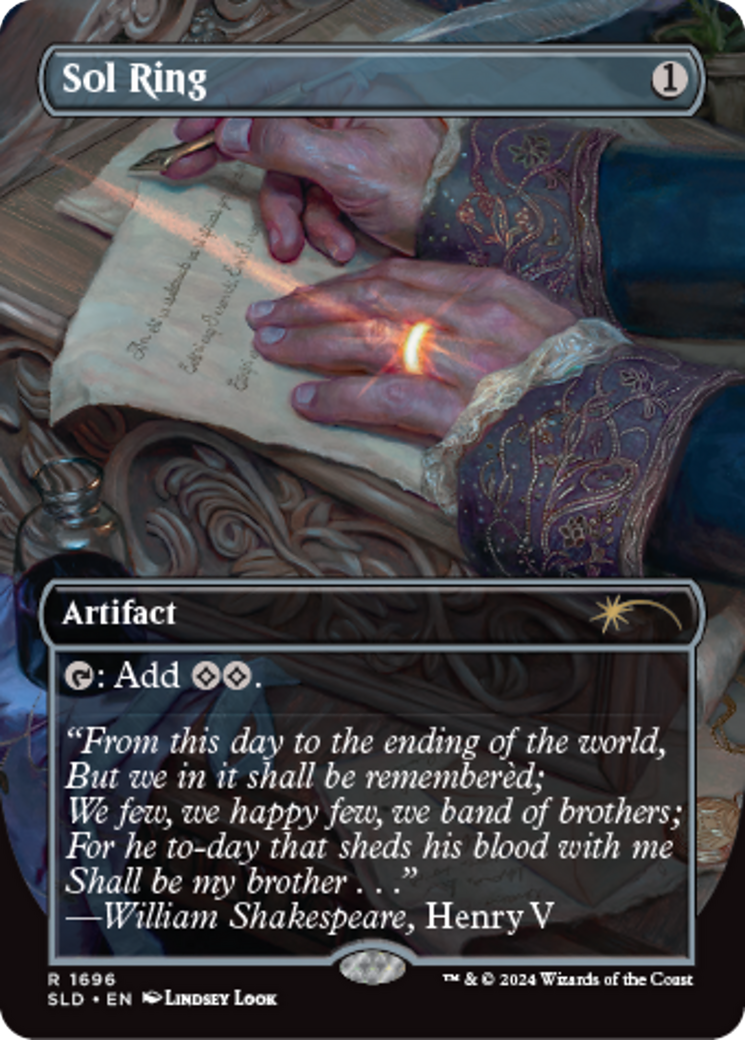 Sol Ring (1696) [Secret Lair: Sheldon's Spellbook] | Cards and Coasters CA