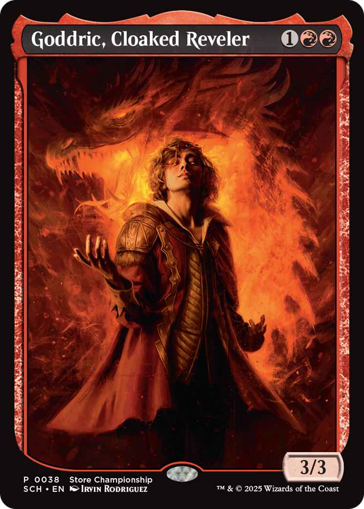 Goddric, Cloaked Reveler [Store Championships 2025] | Cards and Coasters CA