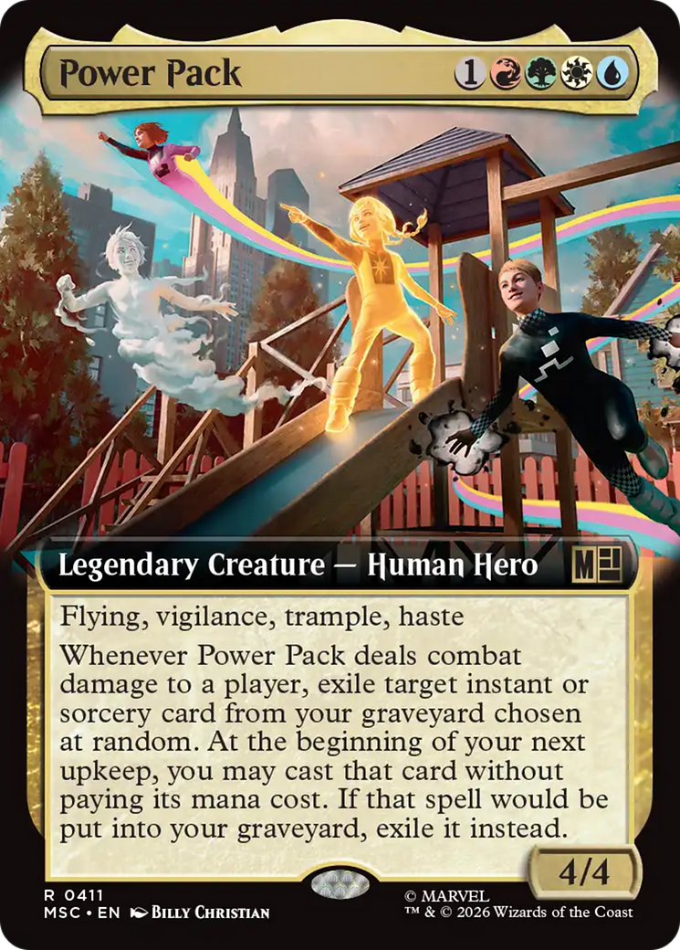 Power Pack (Extended Art) [Marvel Super Heroes Commander] | Cards and Coasters CA