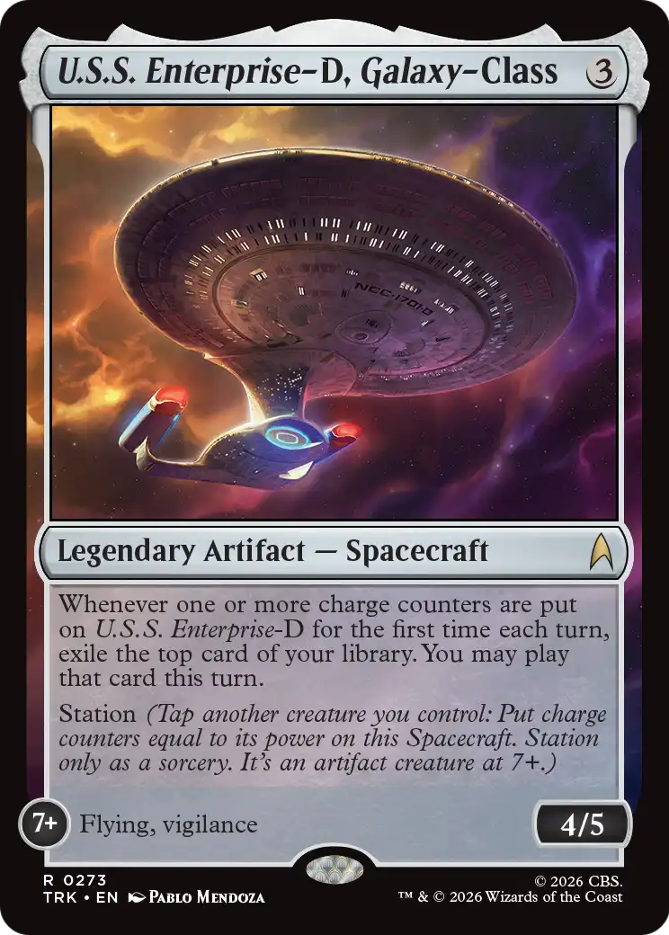 U.S.S. Enterprise-D, Galaxy-Class [Star Trek] | Cards and Coasters CA