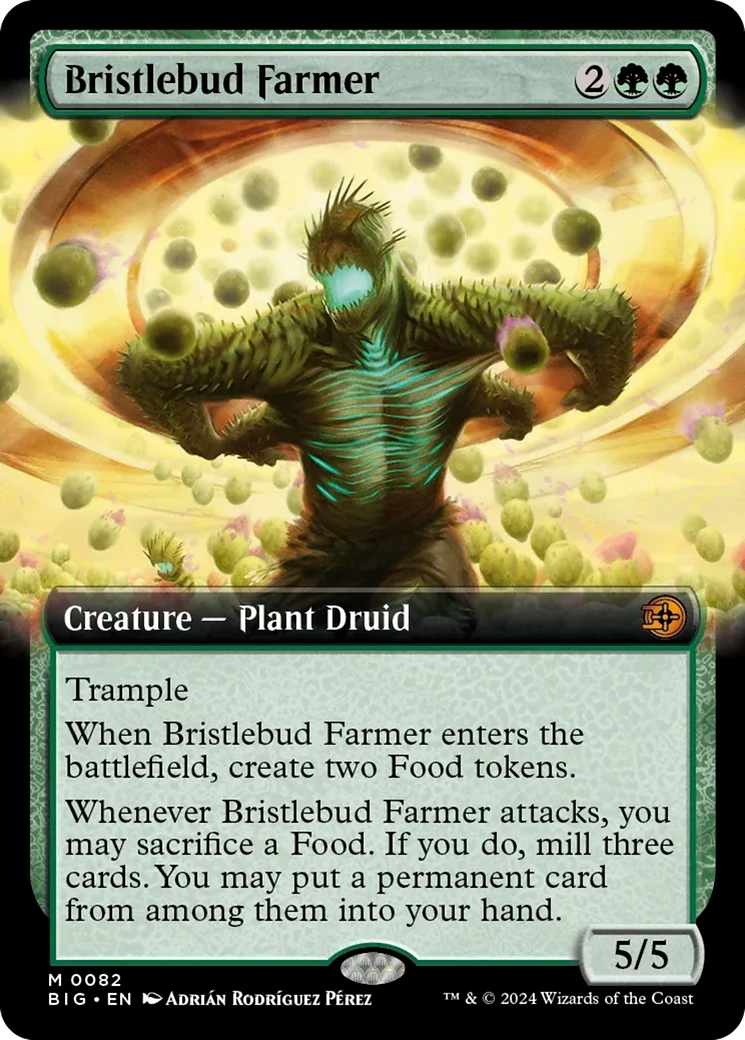 Bristlebud Farmer (Extended Art) [Outlaws of Thunder Junction: The Big Score] | Cards and Coasters CA