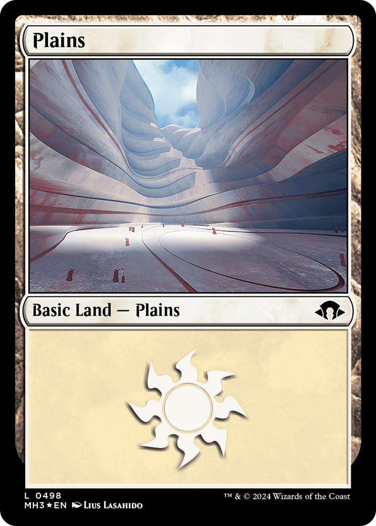 Plains (0498) (Ripple Foil) [Modern Horizons 3] | Cards and Coasters CA